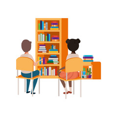 couple students sitting in school desk