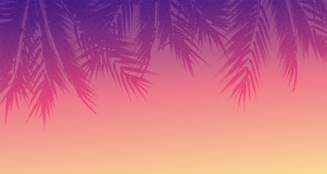 Abstract tropical sunset background