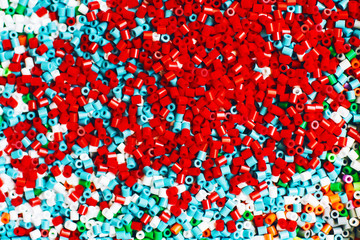 Colorful details of the mosaic. Texture