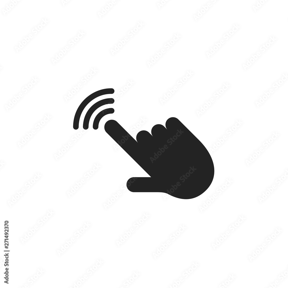 Poster line cursor icon vector in trendy flat style isolated on white background. cursor icon page symbol for your web site logo design inspiration