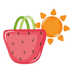 handbag female with sun summer