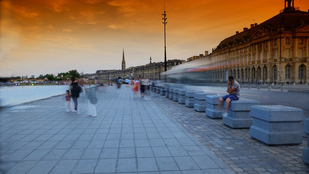 Place de la bourse centre ville de Bordeaux