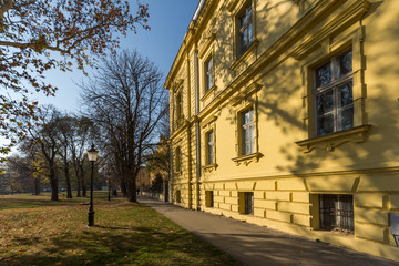 Building of Serbian Orthodox Theological Seminary in town of Srijemski Karlovci, Vojvodina, Serbia