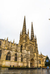Cathedrale Saint Andre and Pey Berland Tower in Bordeaux, France