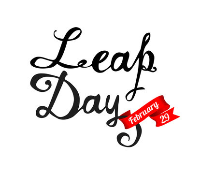 LEAP DAY. February 29. Vector