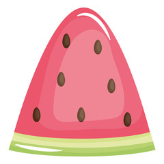 fresh watermelon portion slice icon
