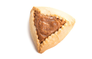 swiss nut cake isolated