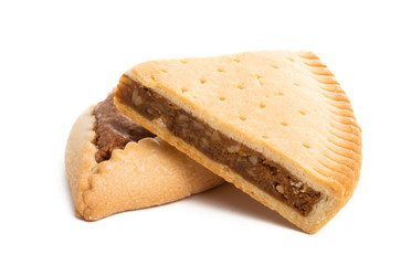 swiss nut cake isolated