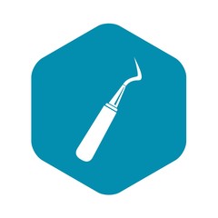 Dental probe icon. Simple illustration of dental probe vector icon for web