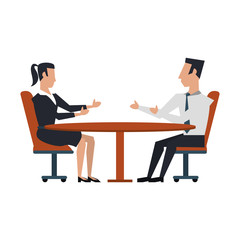 business people avatars cartoon characters