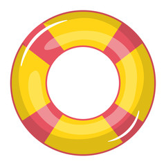 Obraz premium float lifeguard summer accessory icon