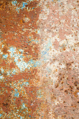 Iron rusty background. Space for design.Texture empty surface.