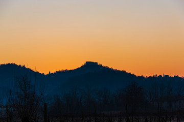 The town of Asolo in Italy
