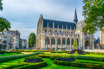 Church of notre dame du Sablon in Brussels, Belgium