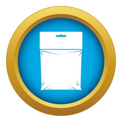 Package icon blue vector isolated on white background for any design