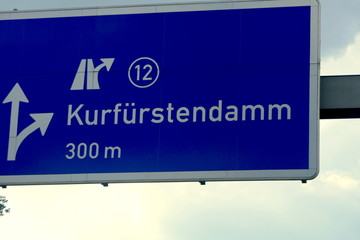 Schild Kurfürstendamm