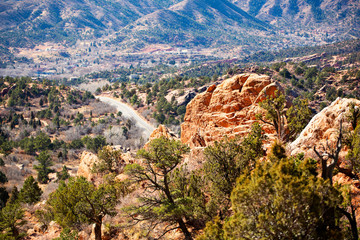 Scenic Red Rock Mountain View Colorado