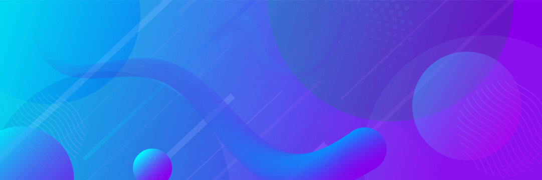Abstract futuristic background with blue gradient. Curvy, wavy, fluid  3D form.