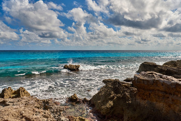 Fototapeta na wymiar Paradise nature, summer on the tropical beach.