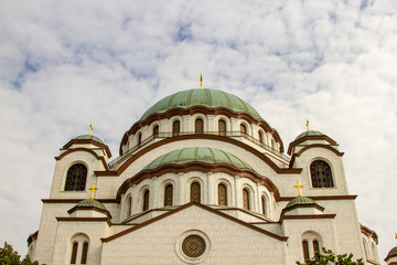 Fototapeta na wymiar St Sava Cathedral in Belgrade Serbia