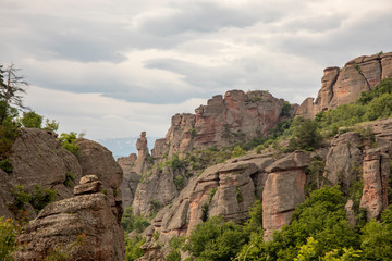 Fototapeta na wymiar Dramatic landscape of Belogradchik Rocks Bulgaria