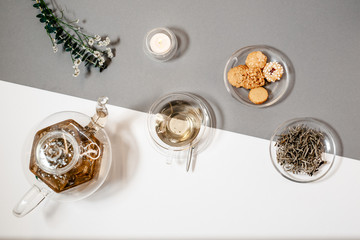 tea decoration detox table