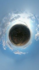 Sphere picture. 360 sphere. Drone footage. Dji Spark