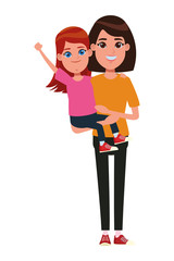 family avatar cartoon character portrait