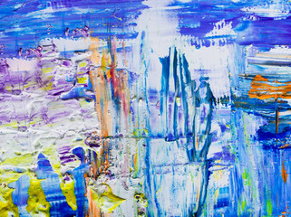 Background of paint on canvas