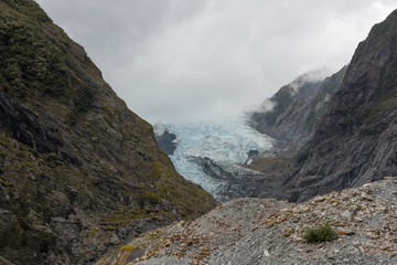 Fototapeta na wymiar Franz Josef Glacier in the Mist
