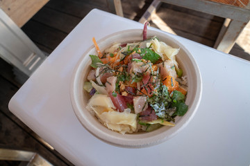 Colorful Tuna Poke Bowl with Veggies