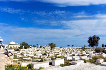 Sidi el-Mezeri Cemetery in Monastir, Tunisia