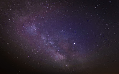 Fototapeta na wymiar Cielo estrellado y Via Láctea una noche de luna nueva en verano