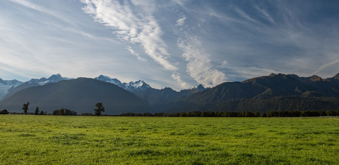 View of Mount Cook in the Mist