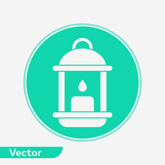 Lantern vector icon sign symbol
