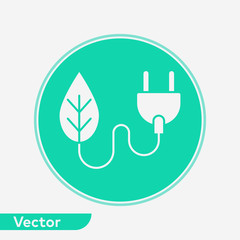 Plug vector icon sign symbol