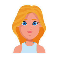 young woman avatar cartoon character profile picture