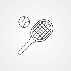 Tennis vector icon sign symbol