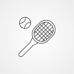 Tennis vector icon sign symbol