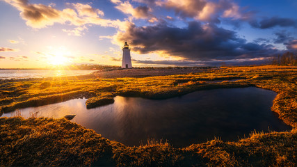 Lighthouse at Sunset