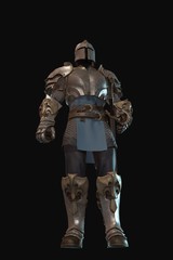 Fantasy character knight 3d render