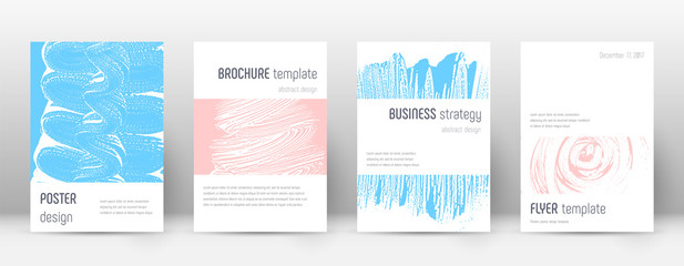 Cover page design template. Minimalistic brochure 
