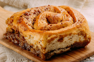 Cinnamon rolls with cheese baked and ready to eat. Golfeados typical dessert in Venezuela.