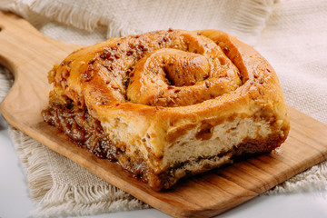 Cinnamon rolls with cheese baked and ready to eat. Golfeados typical dessert in Venezuela.