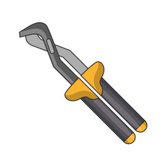 plier equipment tool icon cartoon