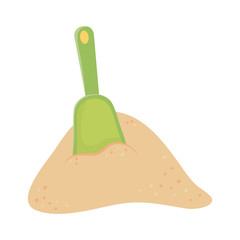 Isolated sand shovel design vector illustration