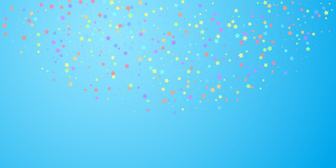 Festive confetti. Celebration stars. Colorful star