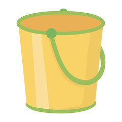 Sand bucket of summer and beach design