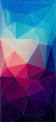 Vertical triangle background for your mobile design - Vector