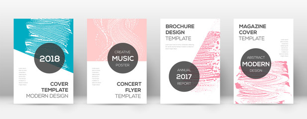Fototapeta premium Cover page design template. Modern brochure layout